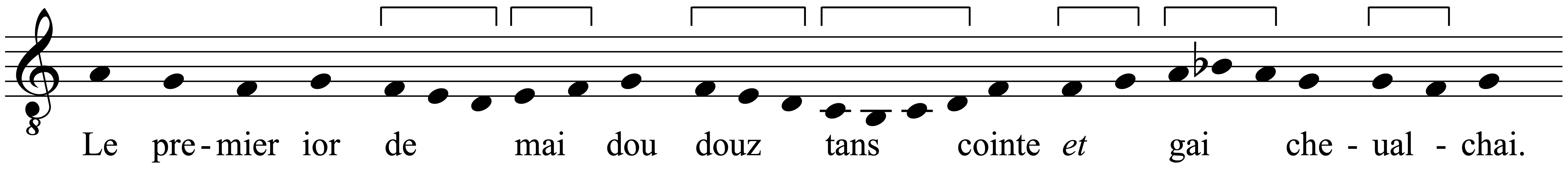 Work musical notation